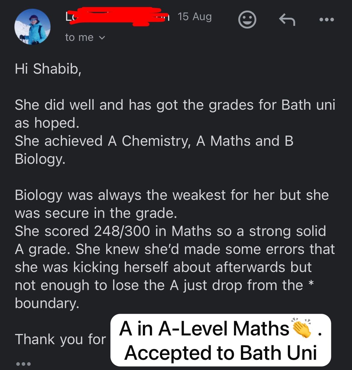 Student results day success